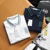 Áo polo nam Heboz green neckline 2M - 00002612