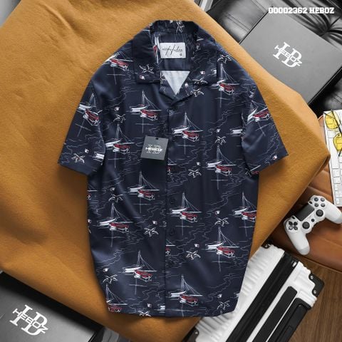 Áo sơ mi nam Heboz cổ pijama Boat 3M - 00002362