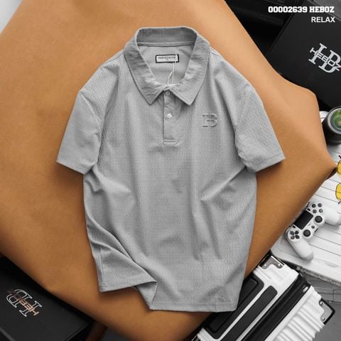Áo thun nam Heboz polo bộ dập nổi 2M - 00002639