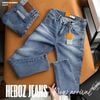Quần jean nam Heboz dáng slim trơn D040 - 00002749