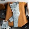 Quần jean nam Heboz dáng slim trơn D041 - 00002744