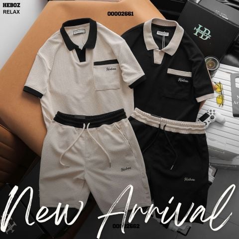 Áo thun polo nam Heboz bộ cổ V 2M - 00002661