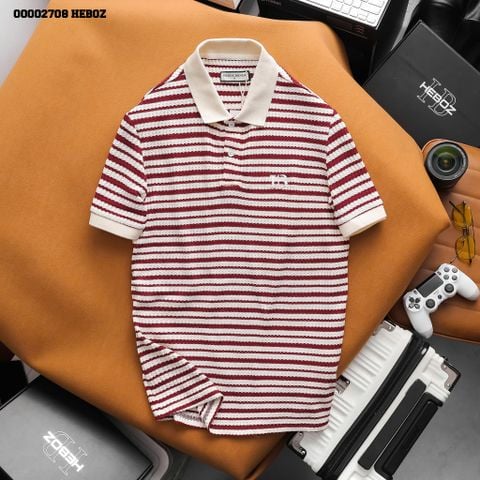 Áo polo nam Heboz cotton stripped 3M - 00002708