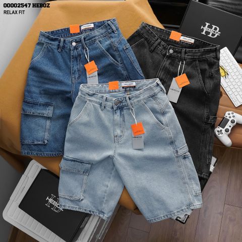 Quần short nam Heboz carpenter dáng relax fit 3M - 00002547