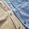 Áo sơ mi nam Heboz denim ngắn tay dáng relax 2M - 00002532