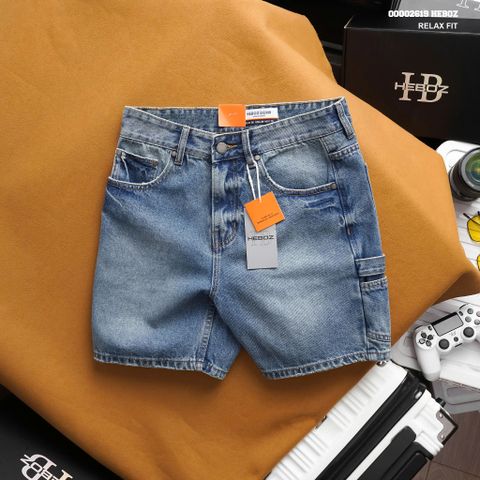 Quần short jean nam Heboz Utility S012 - 00002619