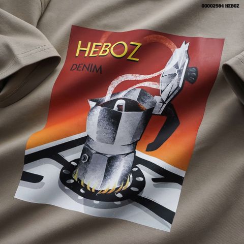 Áo thun nam heboz Filter coffee (Nâu đậm) - 00002584