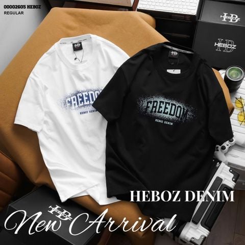 Áo thun nam Heboz print Freedom 2M - 00002605
