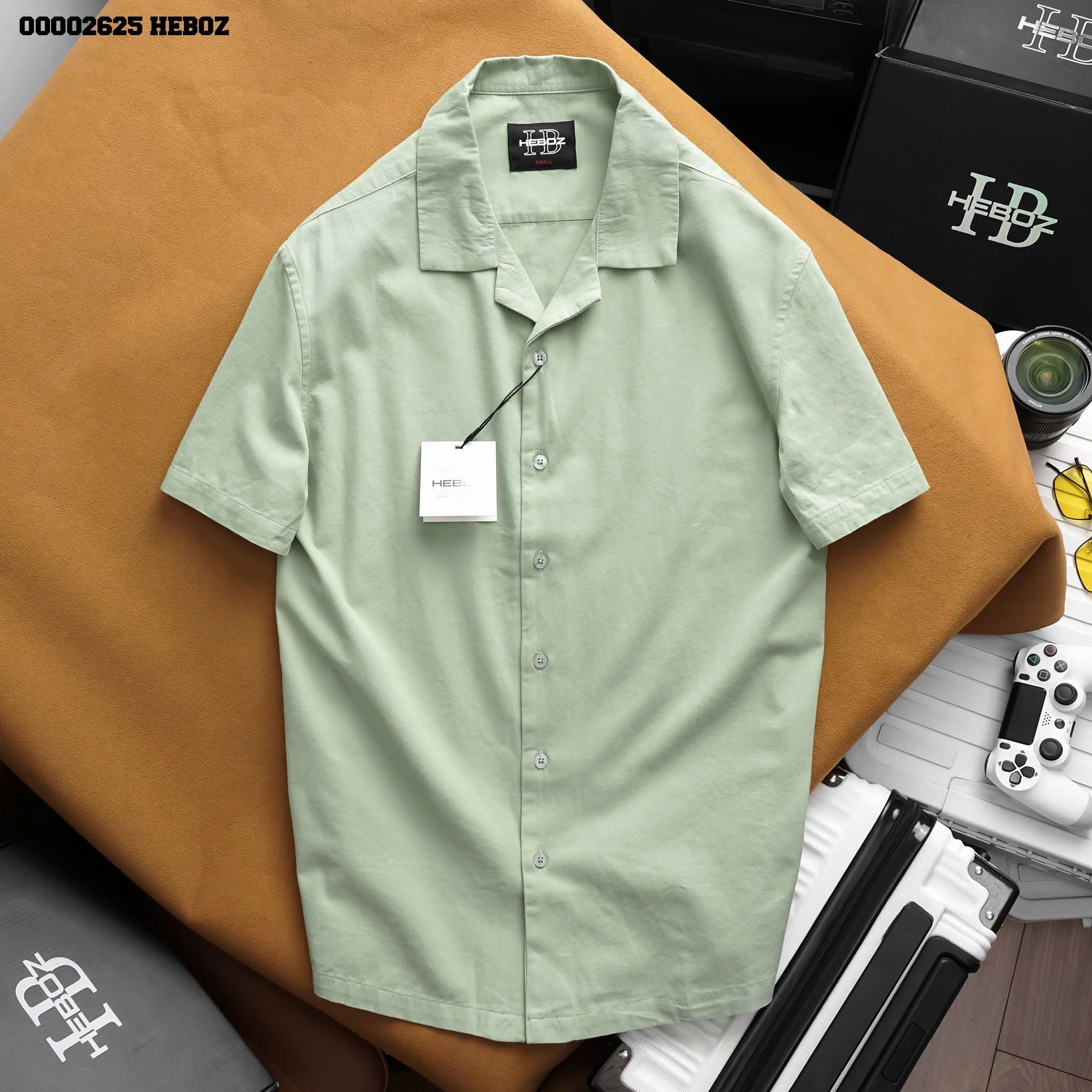 Áo sơ mi nam Heboz pijama kaki 5M - 00002625