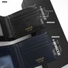 Ví da sọc ngang Heboz navy - 00002549