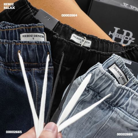Quần short jean Nam Heboz lưng thun 016 - 00002664