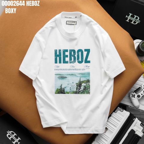 Áo thun nam Heboz print vintage 3M - 00002644