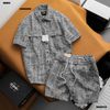 Áo sơ mi nam Heboz tay ngắn Jacquard 2 túi nắp 2M - 00002699