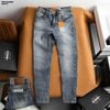 Quần jean nam Heboz dáng slim trơn D044 - 00002748
