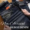 Quần jean nam Heboz dáng slim trơn D006 - 00002611
