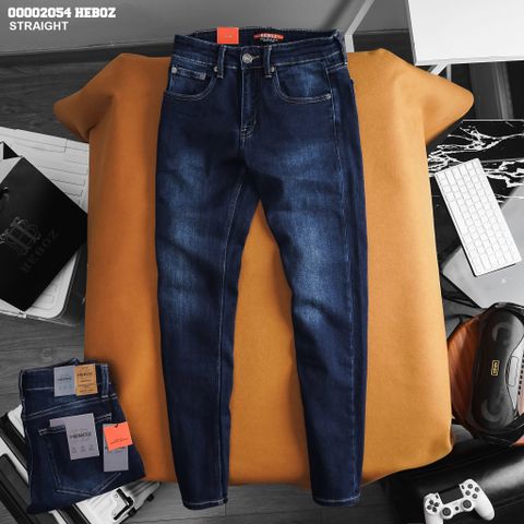 Quần jean nam Heboz basic dáng straight 001 - 00002054