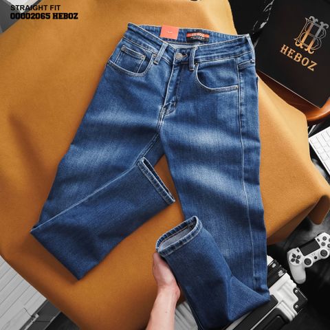 Quần jean nam Heboz dáng straight fit 003 - 00002065