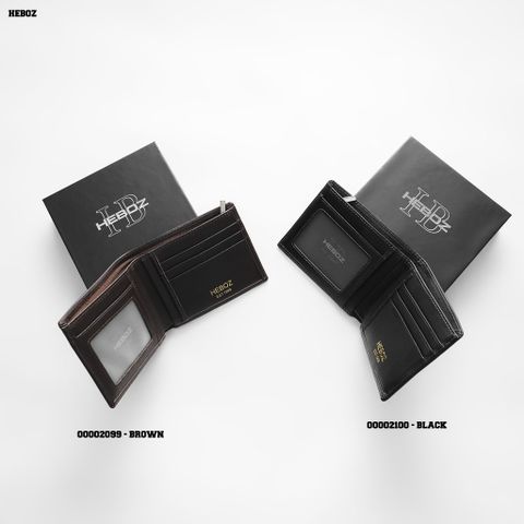 Ví da nam Heboz dáng ngang-Đen 05 - 00002100