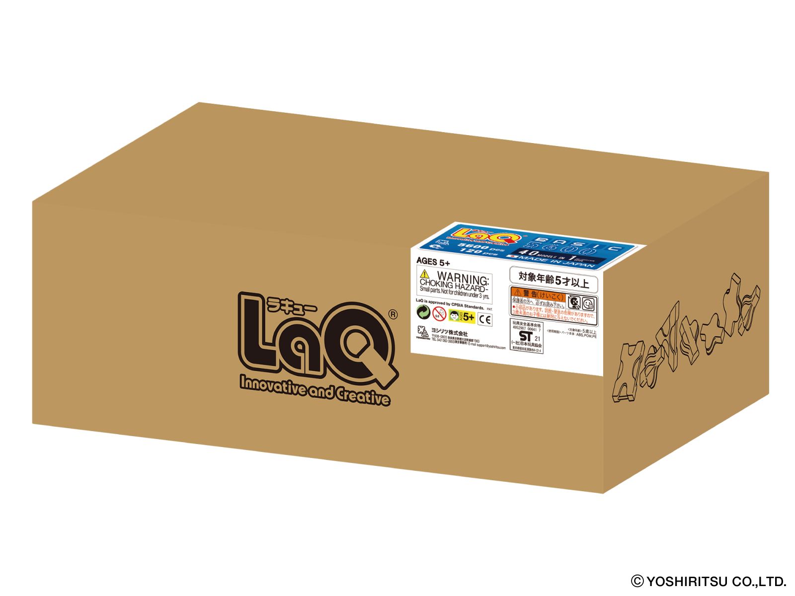  Bộ xếp hình sáng tạo LaQ BASIC 5600 - Chủ đề Hình ghép Cơ bản 5600 mảnh ghép và 120 chi tiết Hamacron 