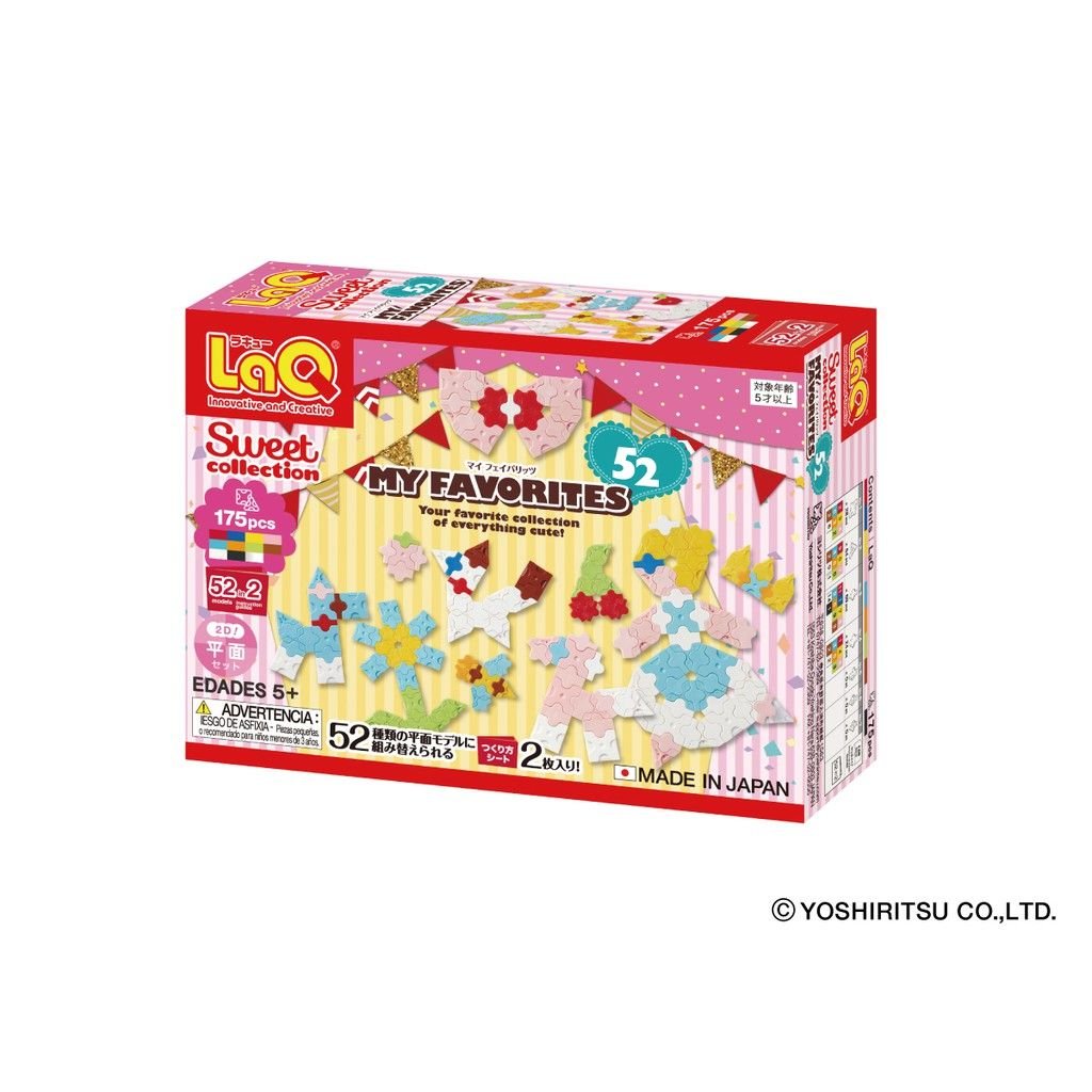  Bộ xếp hình sáng tạo LaQ Sweet Collection MY FAVORITES - Chủ đề Ngọt ngào bé gái (Mục yêu thích của tôi) 175 mảnh ghép 