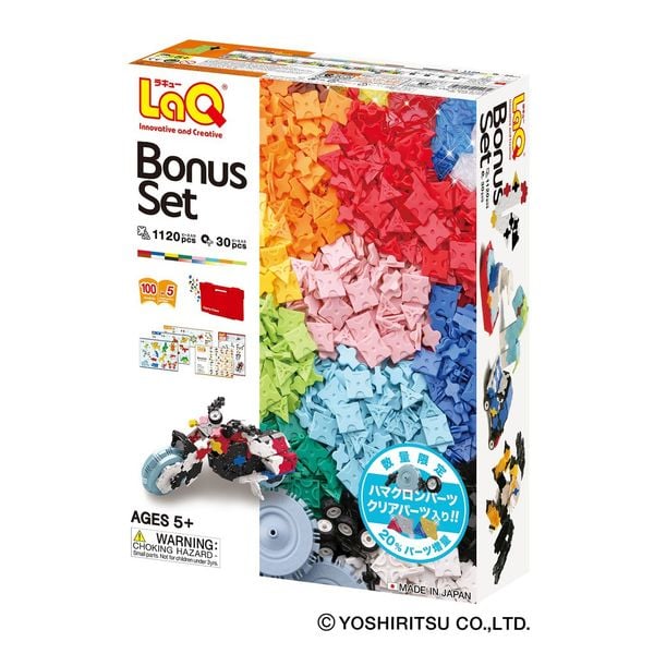  Bộ xếp hình sáng tạo LaQ BONUS SET [2016] - Chủ đề Tự do sáng tạo (Phiên bản đặc biệt) 1120 mảnh ghép và 30 ct Hamacron 