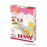  Bộ xếp hình sáng tạo LaQ Sweet Collection BUNNY - Chủ đề Ngọt ngào bé gái (Chú thỏ Bunny) 175 mảnh ghép 