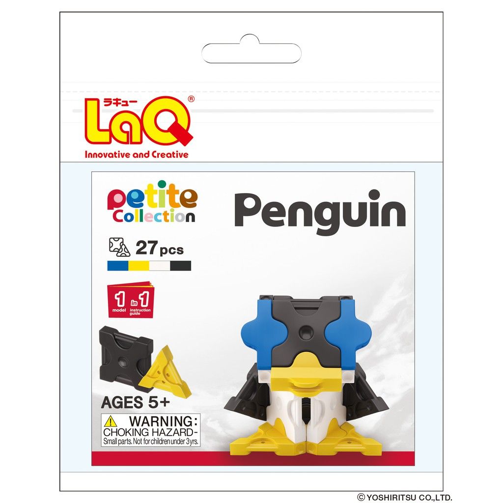  Bộ xếp hình sáng tạo tí hon LaQ Petite Collection PENGUIN - Chủ đề Thế giới Tí hon (Chim cánh cụt) 27 mảnh ghép 