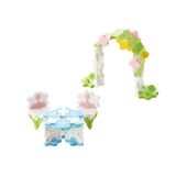  Bộ xếp hình sáng tạo LaQ Sweet Collection PRINCESS GARDEN - Chủ đề Ngọt ngào bé gái (Khu vườn công chúa) 175 mảnh ghép 