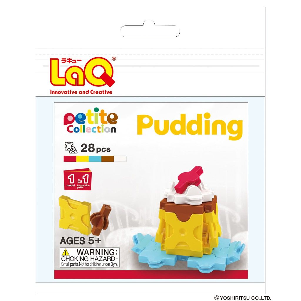  Bộ xếp hình sáng tạo tí hon LaQ Petite Collection PUDDING - Chủ đề Thế giới Tí hon (Bánh Pudding) 28 mảnh ghép 