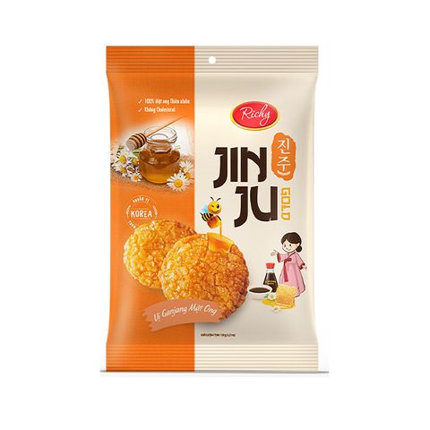 BÁNH GẠO NƯỚNG JINJU VỊ GANJANG MẬT ONG 120GR (RICHY MB)