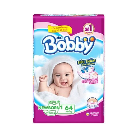 Miếng Lót Newborn 1 Bobby Fresh 64 Miếng Unicharm