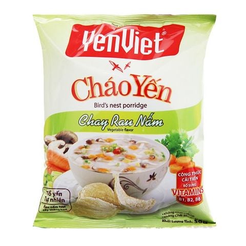 CHÁO YẾN DINH DƯỠNG CHAY RAU NẤM 50GR