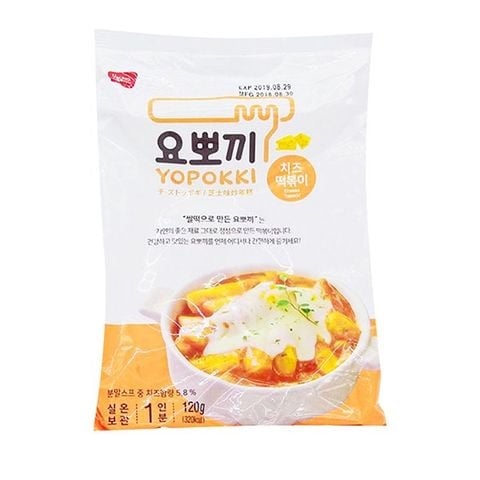 BÁNH GẠO TOPOKKI VỊ PHÔ MAI 120GR