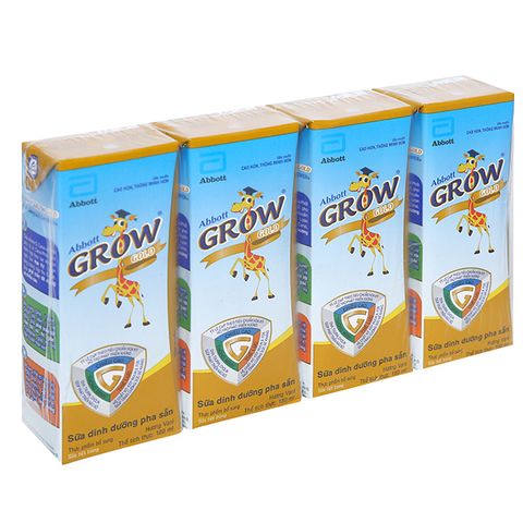 SỮA BỘT PHA SẴN GROW GOLD 180ML X 4 HỘP (ABBOTT)