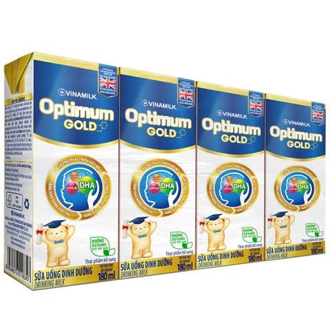 SỮA UỐNG DINH DƯỠNG OPTIMUM GOLD 180MLX4HOP (VINAMILK)