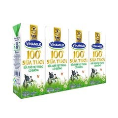 STTT FRESH MILK ĐƯỜNG 180MLX4HOP (VINAMILK)