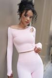  Áo Croptop - drop shoulder and long sleeve (have padding) top 