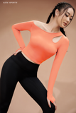  Áo Croptop - drop shoulder and long sleeve (have padding) top 
