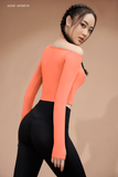  Áo Croptop - drop shoulder and long sleeve (have padding) top 