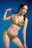  Áo bơi Bra bikini - Kenewomen leopard bikini bra 