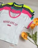  Áo Croptop Nữ - Kenewomen Never Give Up Croptop 