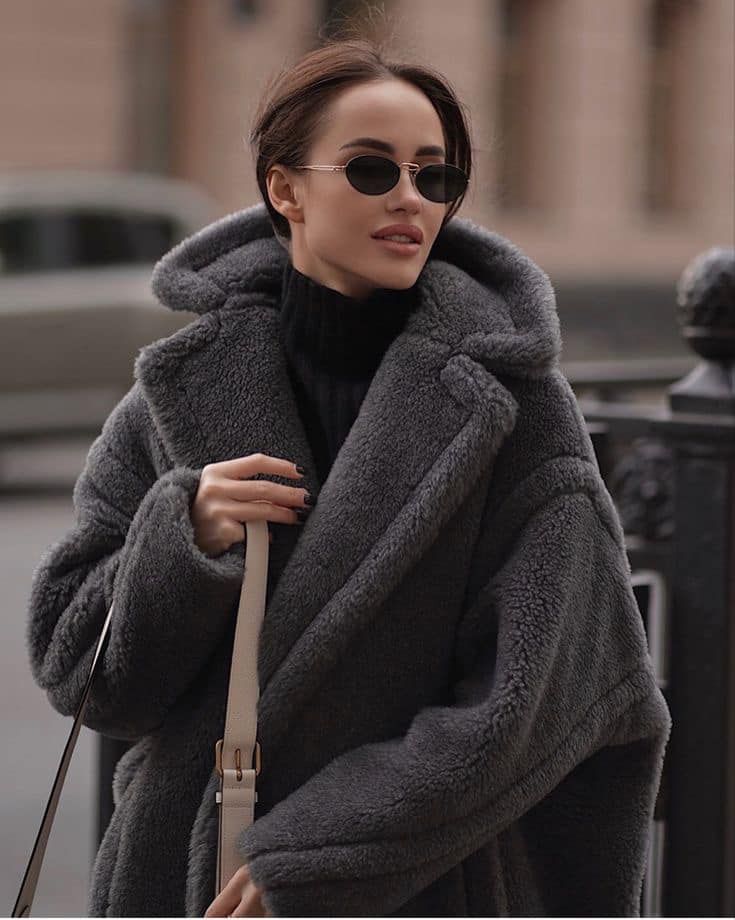  Kenewomen LANA teddy long coat 