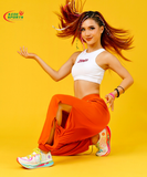  Kenewomen color Zumba long trousers 