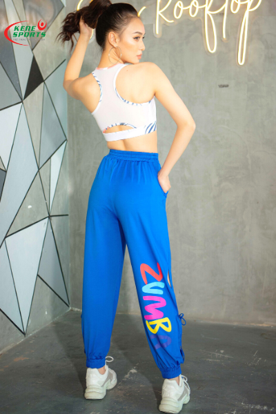  Kenewomen color Zumba long trousers 