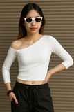  Áo Croptop - Kenewomen drop one shoulder croptop 