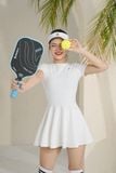  Set váy xoè tay ngắn 250403 