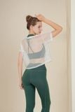  Áo Croptop lưới mắt to 