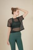  Áo Croptop lưới mắt to 
