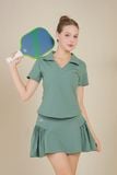  Áo polo nữ pickleball chất đanh co giãn 
