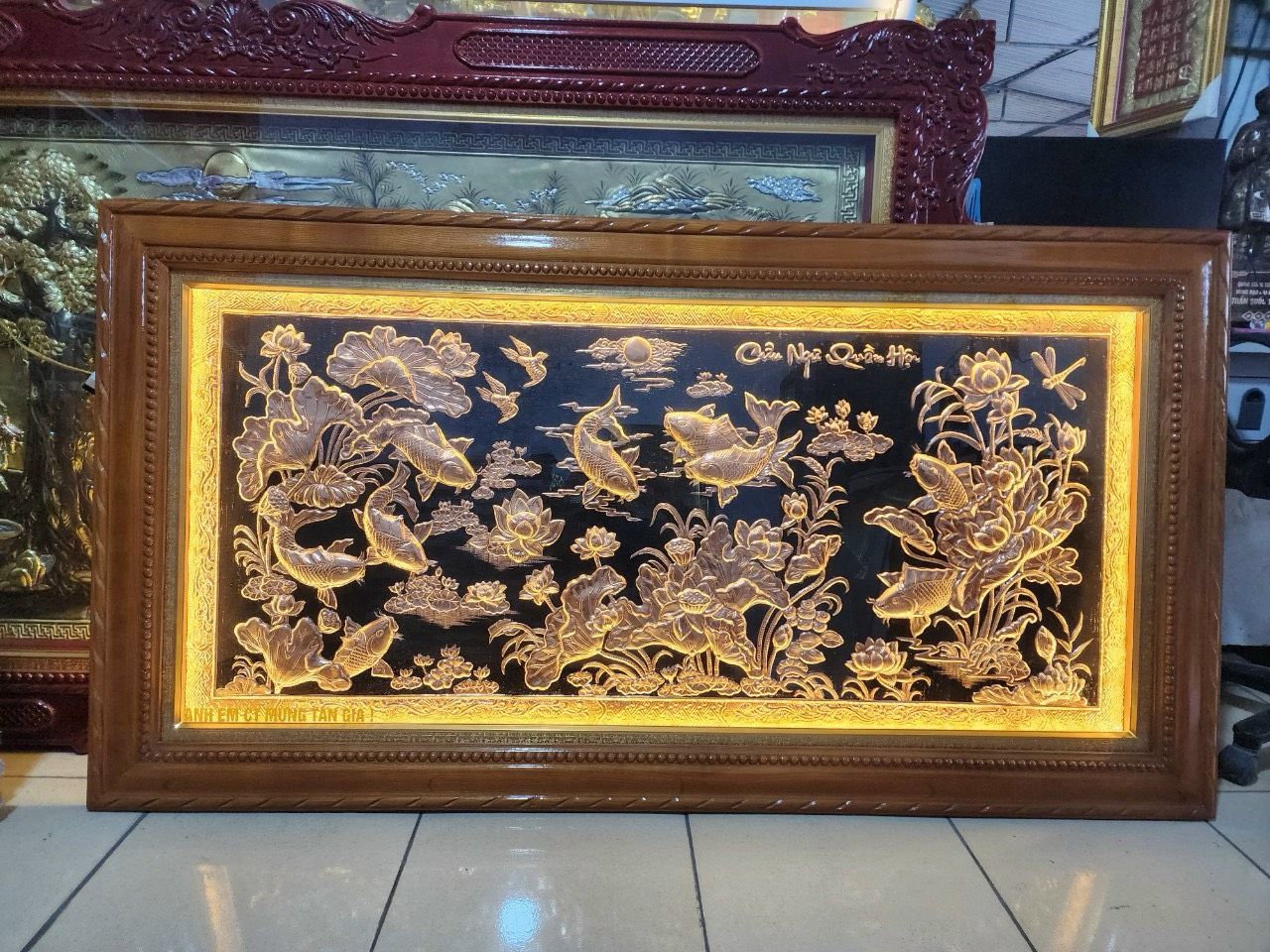 tranh cuu ngu quan hoi dong do dat vang bac 1m7x90cm xuong tranh dong